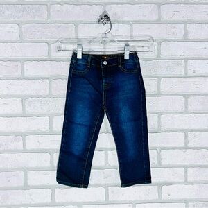 7 For All Mankind Infant Dark Blue Jeans with Snap Fly Size 24M